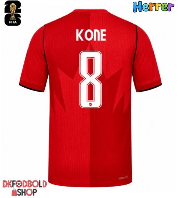 Canada Ismael Kone #8 Hjemmebanetrøje VM 2026 Kort ærmer